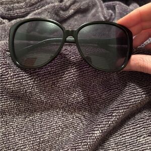 Women's Black Oversized Sunglasses